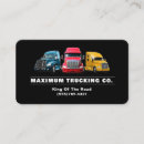 Search for trucker business cards Driver