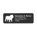 Search for english bulldog return address labels Animal