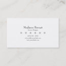 Search for mary business cards Elegant