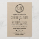 Search for rustic kraft wedding invitations Garden