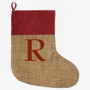 Search for burlap christmas stockings Vintage
