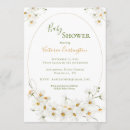 Search for white daisy baby shower invitations Modern