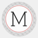 Search for monogram snowflake stickers Grey