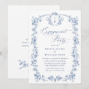 Search for dusty blue engagement party invitations Bohemian