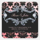 Search for damask thank you stickers Glitter