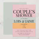 Search for modern couples shower invitations Colourful