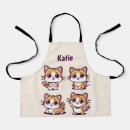Search for kawaii cat aprons Feline