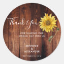 Search for sunflower thank you wedding stickers Watercolor