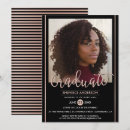 Search for rose gold graduation invitations Elegant