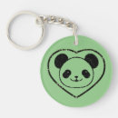 Search for panda bear lovers key rings Kawaii