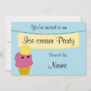 Search for funny ice cream invitations Kawaii