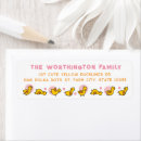 Search for yellow duck return address labels Cartoon