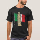 Search for leaning tower of pisa tshirts Italian