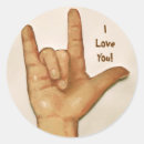 Search for i love you sign language stickers Asl