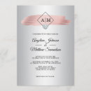 Search for faux silver wedding invitations Grey