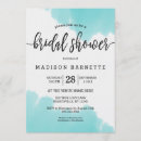 Search for aqua blue bridal shower invitations Simple