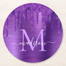 Search for purple coasters Monogrammed