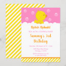 Search for rubber ducky birthday invitations Girl