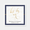 Search for dark navy napkins Calligraphy