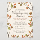 Search for autumn leaves thanksgiving invitations Party