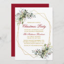 Search for red berries christmas invitations Christmas dinner party
