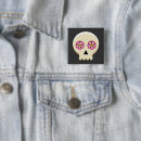 Search for cute skull badges Black