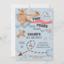 Search for vintage aeroplane birthday invitations Up and away