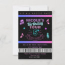 Search for concert ticket birthday invitations Purple