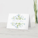 Search for something blue cards Watercolor floral
