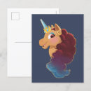 Search for afro style postcards Divine the unicorn