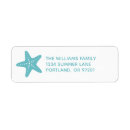 Search for starfish christmas return address labels Watercolor