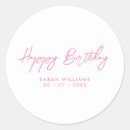 Search for happy birthday calligraphy stickers Simple