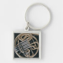 Search for french horn key rings Gold