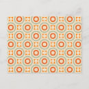 Search for retro circle postcards Orange