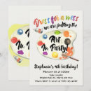 Search for paintbrush invitations Rainbow