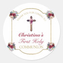 Search for floral communion stickers Girl