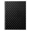 Search for black and white polka dots notebooks Girly