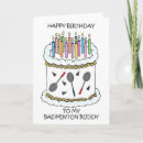 Search for badminton cards Cute