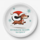 Search for dachshund christmas plates Winter