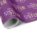 Search for sister wrapping paper Purple