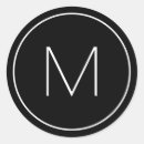 Search for single monogram stickers Modern