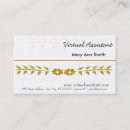 Search for virtual assistant business cards Elegant