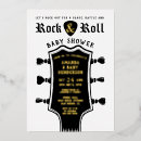 Search for rock n roll baby shower invitations Born to rock