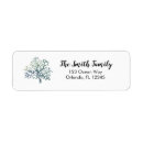 Search for coral reef return address labels Blue