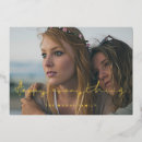 Search for happiness christmas cards Gold foil