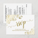 Search for gold foil rsvp cards Gold and white
