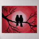 Search for bird on branch silhouette posters Tree