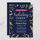 Search for navy christmas invitations Holly