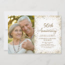 Search for gold 50th wedding anniversary invitations Cheers to 50 years