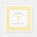 Search for yellow gingham napkins Cute